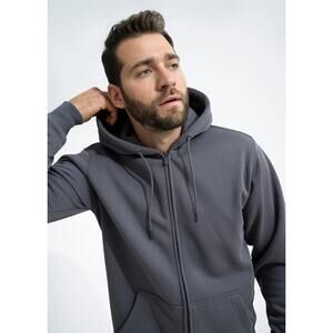 Swet Tailor Stretch Fleece Zip Hoodie – Monument Gray – Size L – NWT